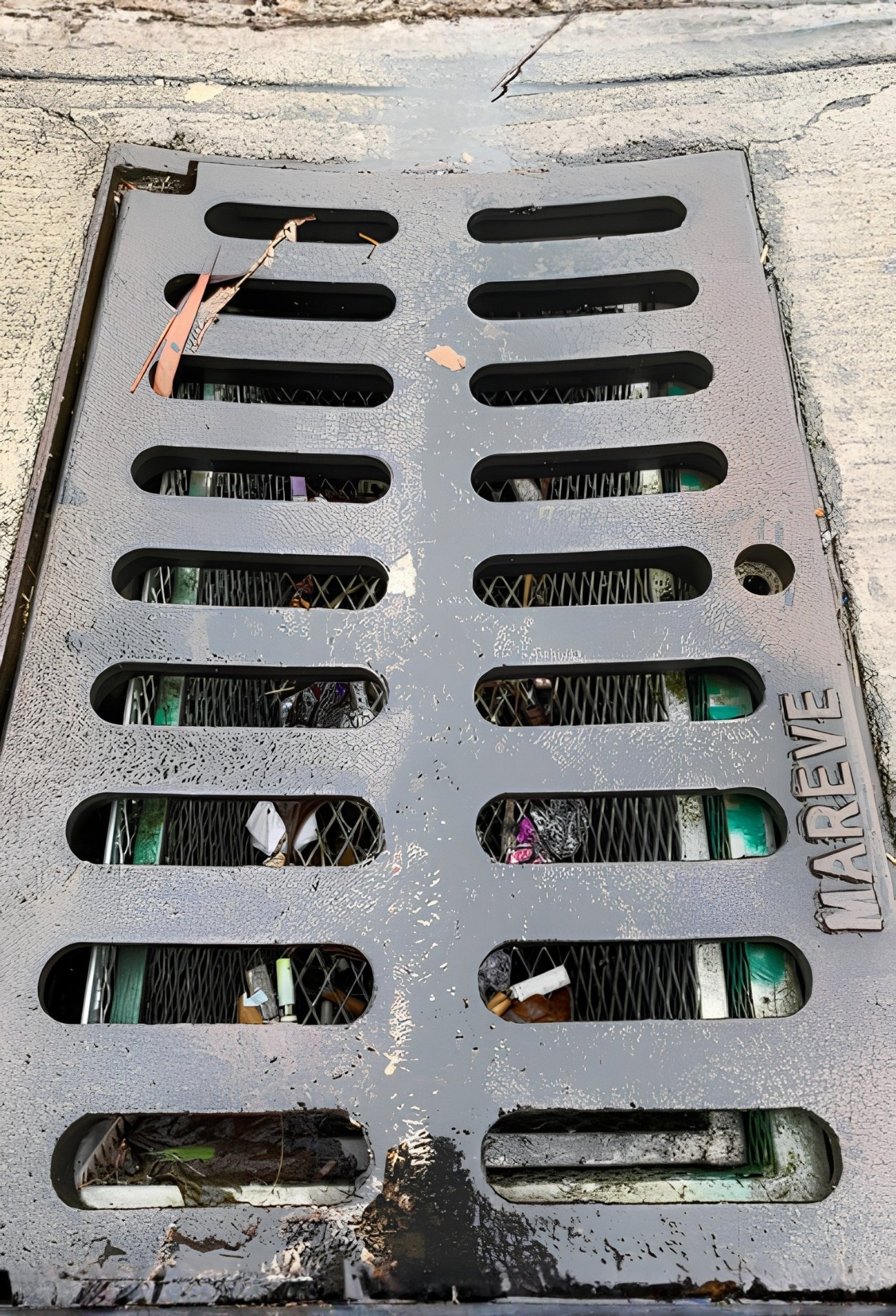 Parrillas Sewer Filter - detalle de malla